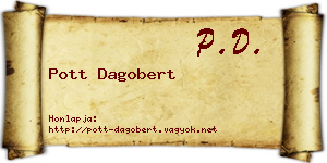 Pott Dagobert névjegykártya